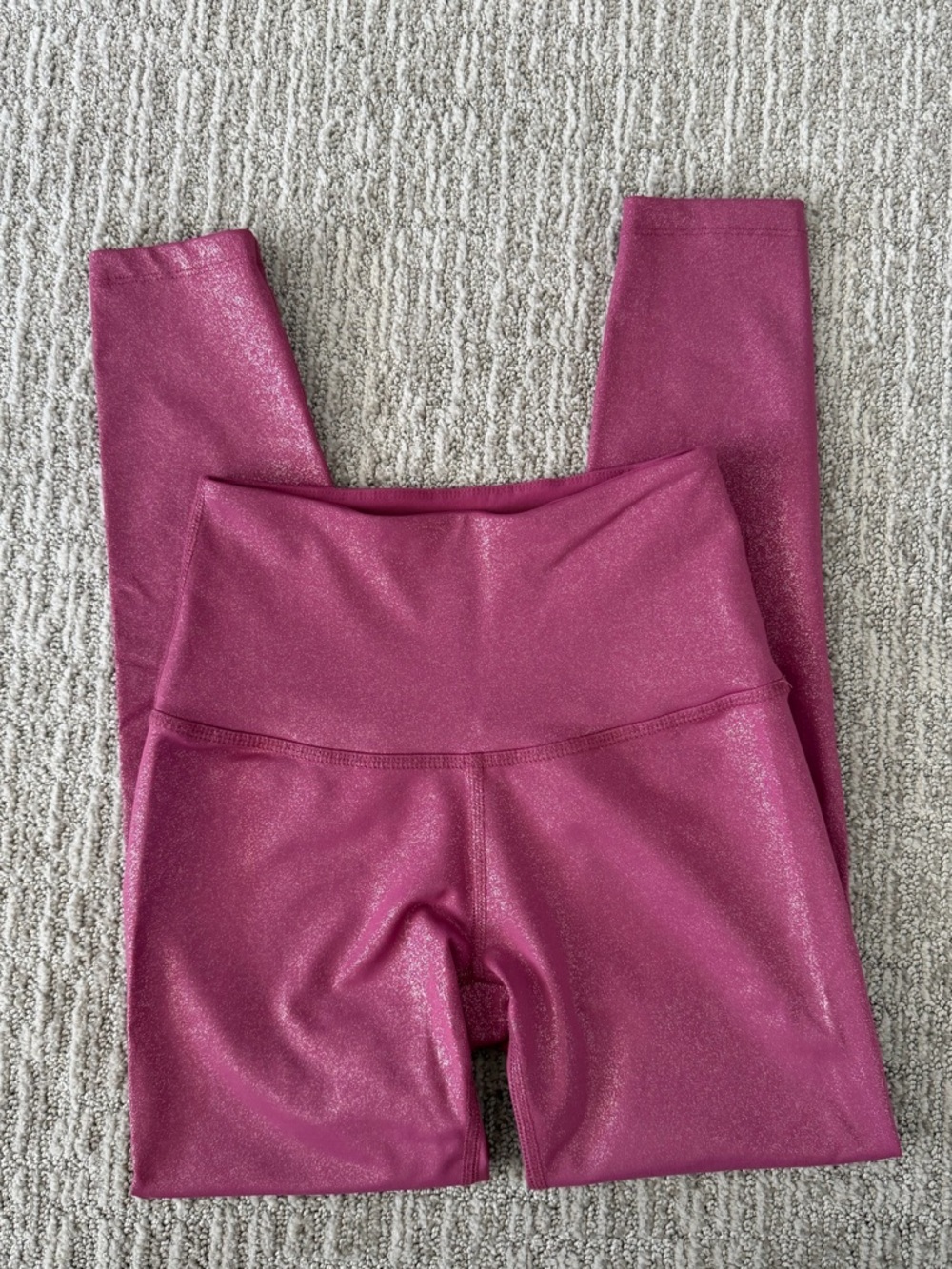 Beyond Yoga Shimmery Plum High-Waist Leggings - Picture 3 of 6